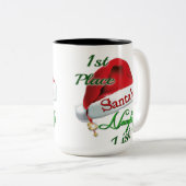 Weihnachts-Tasse des Weihnachtsmanns Zweifarbige Tasse (VorderseiteRechts)