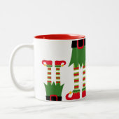 Weihnachts-Tasse-Elf Zweifarbige Tasse (Links)