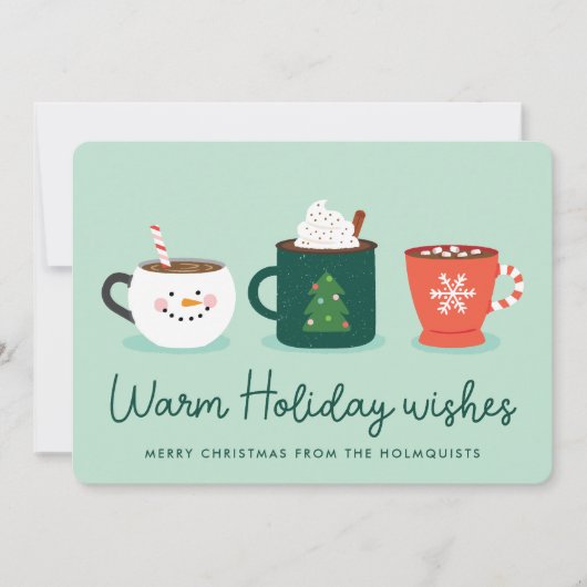 Weihnachts-Tasse Feiertagskarte (Vorderseite)