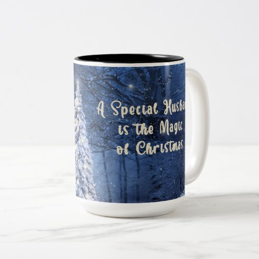 Weihnachts-Tasse für Ehemann Zweifarbige Tasse (VorderseiteRechts)