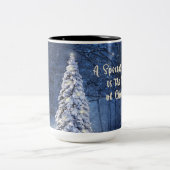 Weihnachts-Tasse für Ehemann Zweifarbige Tasse (Mittel)