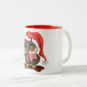 Weihnachts-Tasse Geschenk Babyschale mit Geschenke Zweifarbige Tasse (VorderseiteRechts)