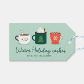 Weihnachts-Tasse Geschenkanhänger (Vorderseite (Horizontal))