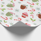 Weihnachts-Tasse Geschenkpapier (Ecke)