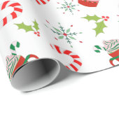 Weihnachts-Tasse Geschenkpapier (Rolleneckpunkt)