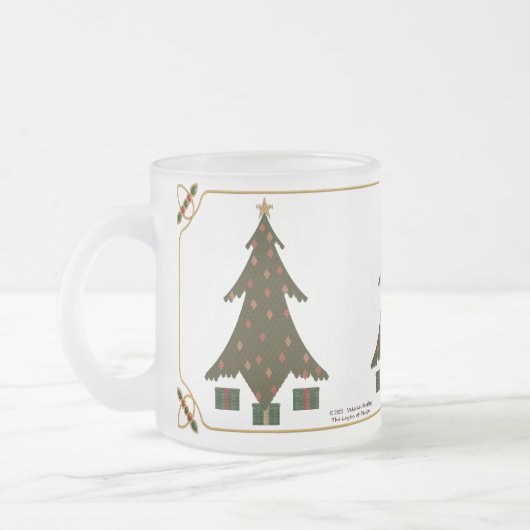 Weihnachts-Tasse gestoppt Mattglastasse (Links)