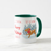 Weihnachts-Tasse goldenes Doodfun-Brauch Tasse (VorderseiteRechts)