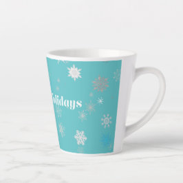 Weihnachts-Tasse in Blau und Weiß Milchtasse