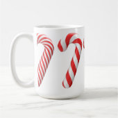 Weihnachts-Tasse in Rot und Weiß Candy Cane Kaffeetasse (Links)