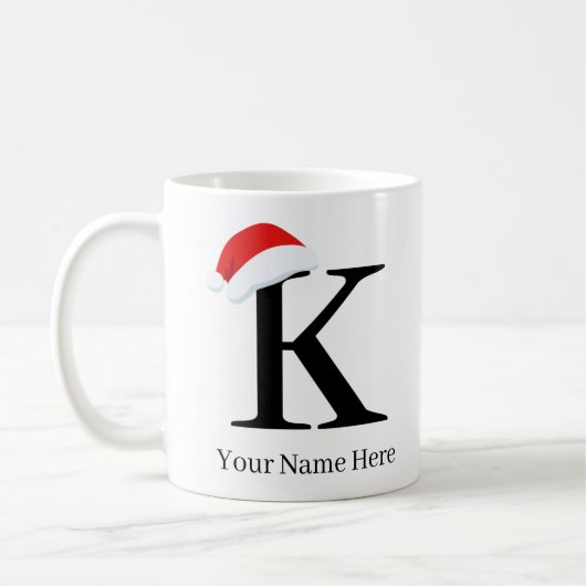 Weihnachts-Tasse "K" Kaffeetasse (Links)