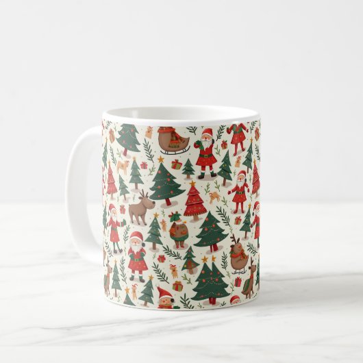 Weihnachts-Tasse Kaffeetasse (Vorderseite Links)