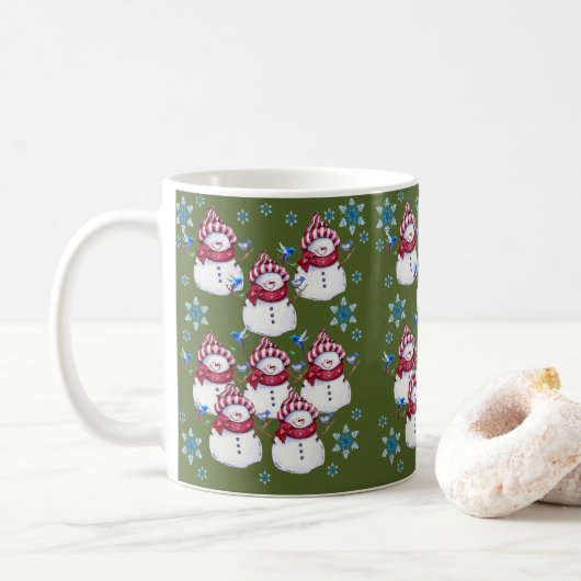 Weihnachts-Tasse Kaffeetasse (Mit Donut)