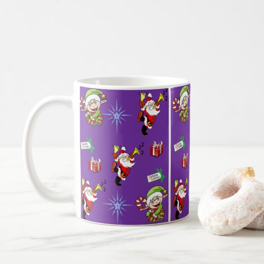 Weihnachts-Tasse Kaffeetasse (Mit Donut)