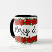 Weihnachts-Tasse | Merry and Bright Pine and Berri Tasse (Vorderseite Links)