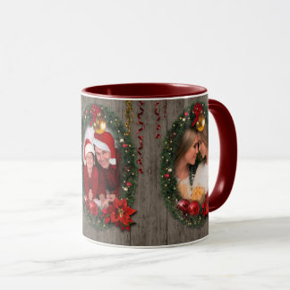 Weihnachts-Tasse mit 3 Ihrer Fotos 🎄 Tasse