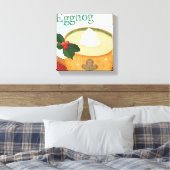 Weihnachts-Tasse mit Eggnog Leinwanddruck (Insitu (Schlafzimmer))