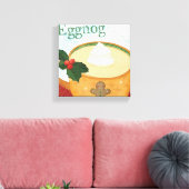 Weihnachts-Tasse mit Eggnog Leinwanddruck (Insitu (Wohnzimmer))