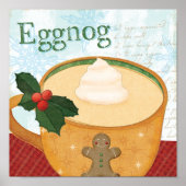 Weihnachts-Tasse mit Eggnog Poster (Vorne)