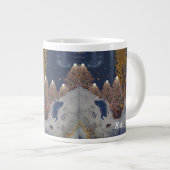 Weihnachts-Tasse mit Lit Trees Jumbo-Tasse (Vorderseite Rechts)