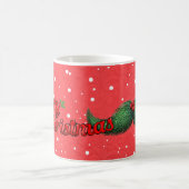 Weihnachts-Tasse mit Mustache und frohe Weihnachte Kaffeetasse (Mittel)