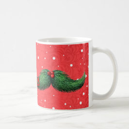 Weihnachts-Tasse mit Mustache und frohe Weihnachte Kaffeetasse