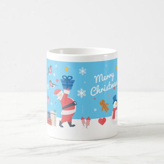 Weihnachts-Tasse mit Muster Kaffeetasse (Mittel)