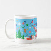 Weihnachts-Tasse mit Muster Kaffeetasse (Links)