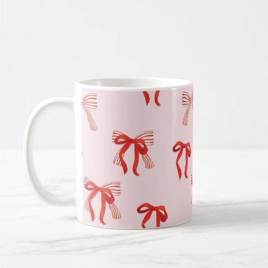 Weihnachts-Tasse mit niedlichen Rotwunden Kaffeetasse (Links)