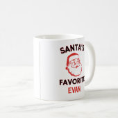Weihnachts-Tasse mit Personalisiertem Namen des We Kaffeetasse (VorderseiteRechts)