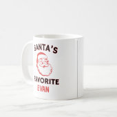 Weihnachts-Tasse mit Personalisiertem Namen des We Kaffeetasse (Vorderseite Links)