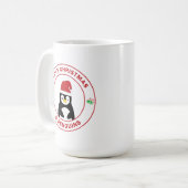 Weihnachts-Tasse Niedlich Pinguin-Geschenk Kaffeetasse (Vorderseite Links)