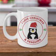 Weihnachts-Tasse Niedlich Pinguin-Geschenk