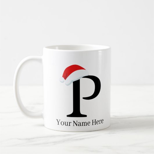 Weihnachts-Tasse "P" Kaffeetasse (Links)