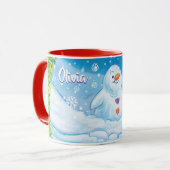 Weihnachts-Tasse, PingPing Pinguin & Snowman. Tasse (Vorderseite Links)