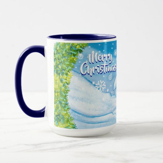 Weihnachts-Tasse, PingPing Pinguin & Snowman. Tasse (Links)