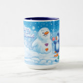Weihnachts-Tasse, PingPing Pinguin & Snowman. Tasse (Zentrum)