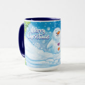 Weihnachts-Tasse, PingPing Pinguin & Snowman. Tasse (Vorderseite Links)