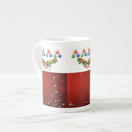 Weihnachts-Tasse Porzellantasse (Vorderseite Links)