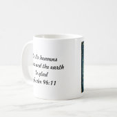 Weihnachts-Tasse - Psalm 96:11 - Wutszene Kaffeetasse (Vorderseite Links)