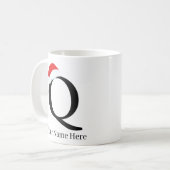 Weihnachts-Tasse "Q" Kaffeetasse (Vorderseite Links)