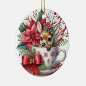 Weihnachts-Tasse Rentier 7 Keramik Ornament (Rechts)