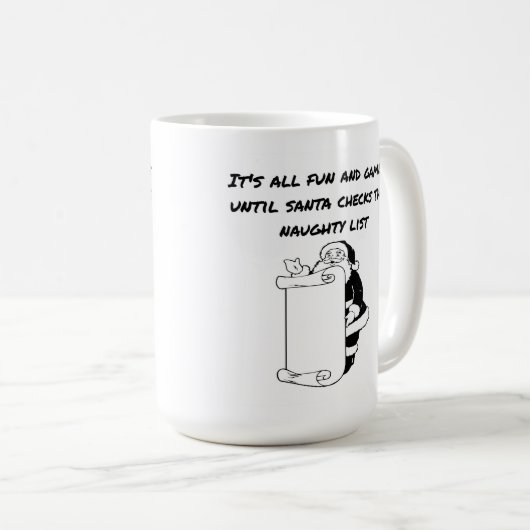 Weihnachts-Tasse | Santa Coffee Tasse | (VorderseiteRechts)