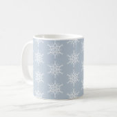 Weihnachts-Tasse-Schneeflocken Kaffeetasse (Vorderseite Links)