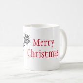 Weihnachts-Tasse-Schneeflocken Kaffeetasse (VorderseiteRechts)