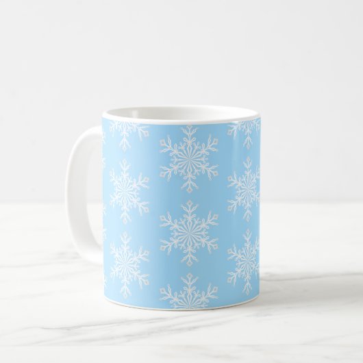 Weihnachts-Tasse-Schneeflocken Kaffeetasse (Vorderseite Links)