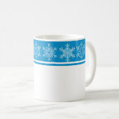 Weihnachts-Tasse-Schneeflocken Kaffeetasse (VorderseiteRechts)