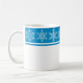 Weihnachts-Tasse-Schneeflocken Kaffeetasse (Links)