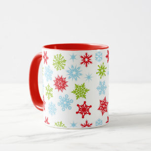 Weihnachts-Tasse-Schneeflocken Tasse