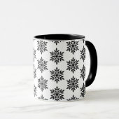 Weihnachts-Tasse-Schneeflocken Tasse (VorderseiteRechts)