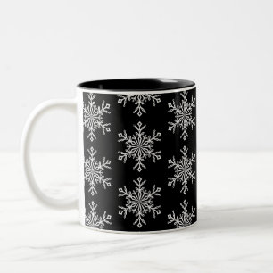 Weihnachts-Tasse-Schneeflocken Zweifarbige Tasse